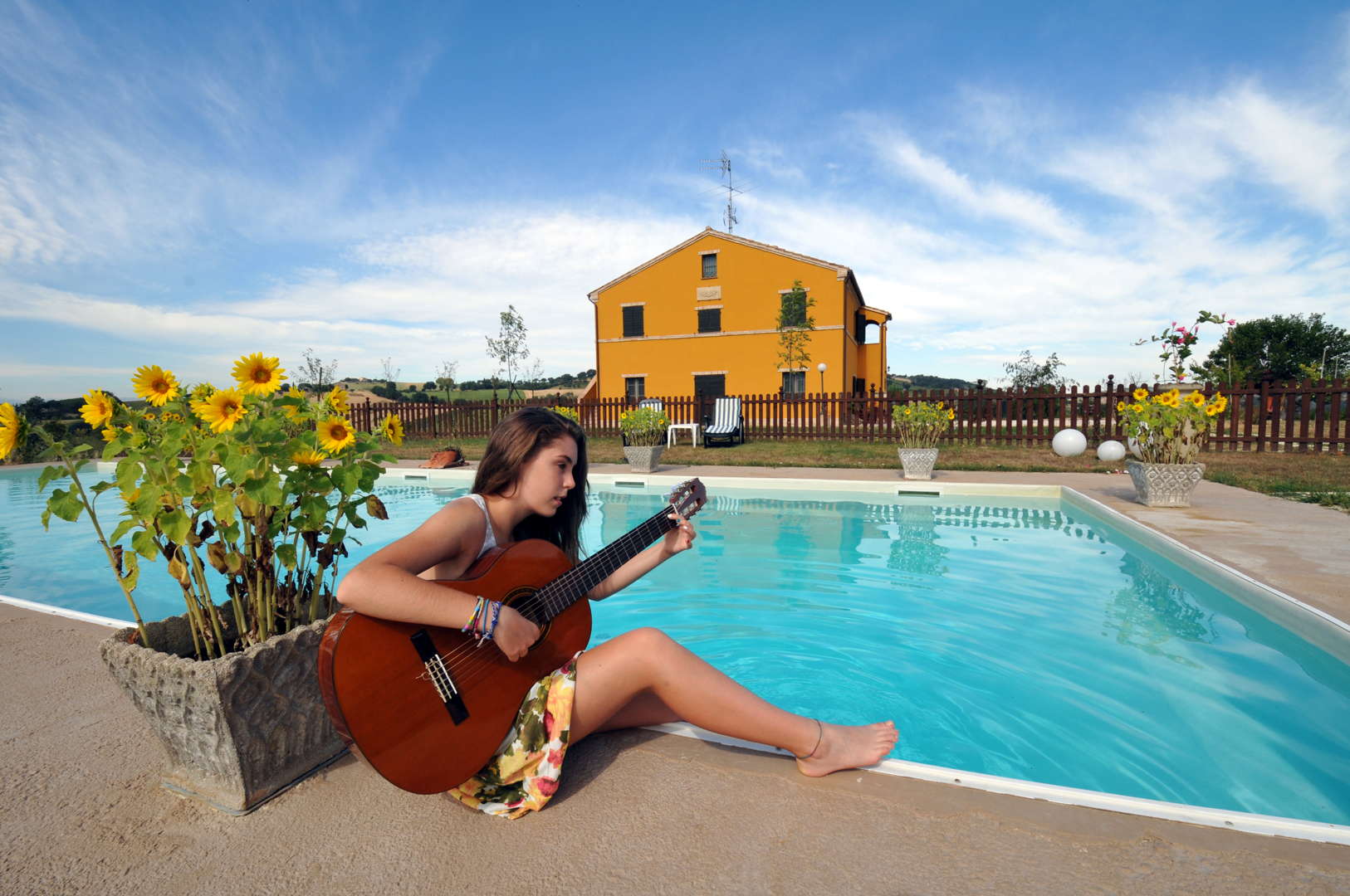 country house with pool